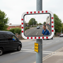 Premium Hybrid Traffic Mirror with Frost Resistance and Stainless Steel Face for Extreme Temperatures