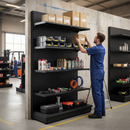 Premium 2.1m High Wall Shelving Bay with Base Shelf and Adjustable Upper Shelves for Efficient Storage Solutions