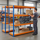 Premium Heavy Duty Industrial Shelving - 1770mm High - 600kg Capacity