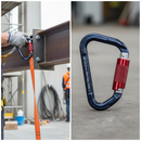 Premium Lightweight Twist Lock Karabiner in Aluminium with 21mm Opening and 23kN Breaking Load for Enhanced Security
