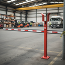 Professional Manual Arm Barrier Support Post with Galvanised Finish and Custom Colour Options for Secure Installation