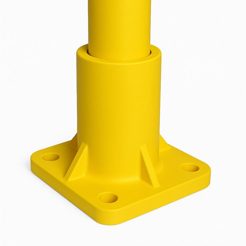 GRP Base Foot – Yellow Structural Clamp for 50mm Handrail Tube