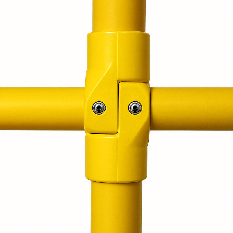 GRP P Joint – Adjustable Clamp for 50mm Handrail Tube, Yellow