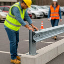 Crash Barrier H-Section Post – Concrete-In Galvanised Steel Upright