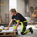 Premium Women's Hi-Vis Trousers with Stretch Panels and Knee Pad Pockets for Optimal Comfort and Safety