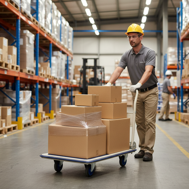 Heavy Duty Folding Platform Trolley with 300kg Load Capacity