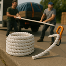 12mm White Polypropylene Rope 3 Strand – Ultra-Strong, Weatherproof & Multi-Purpose | 50m Mini Coil