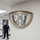 Heavy Duty Institutional Mirror for High Security Indoor Areas - Anti-Ligature Design for Prisons and Corridors