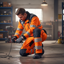 High-Performance Winter Trousers with Reflective Tape and Insulation