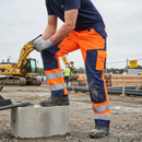 Premium Hi-Vis Trousers in Durable Light Material without Nail Pockets, Certified EN ISO 20471 Class 2