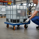 200mm Braked Swivel Plate Castor with Polyurethane Tyre