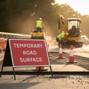 Premium Temporary Road Surface Sign - 1050x750mm with Engineer Grade Reflective Face