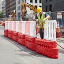 Premium 2 Metre Heavy Duty Water Filled Barrier with Blow Moulded Design and Robust Filling Cap