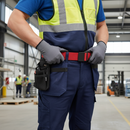 Premium Non-Metal Stretch Belt with Rubber-Coated Plastic Buckle for Comfort and Durability, Ideal for Professionals in Transport Industry