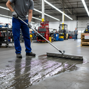Premium Serrated Floor Squeegee with Durable Nitrile Rubber Blade for Textured Finish Application