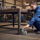 75mm Heavy Duty Swivel Plate Castor with Braked Wheel