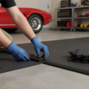 Heavy Duty Garage Interlocking Ramped Male Edges - Yellow/Black