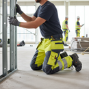 Premium Hi-Vis Yellow and Mid Grey Trousers Without Nail Pockets for Durability and Comfort