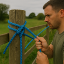 10mm Blue Polypropylene Lorry 3-Strand Rope 27m - Heavy Duty Truck Tie Down Rope