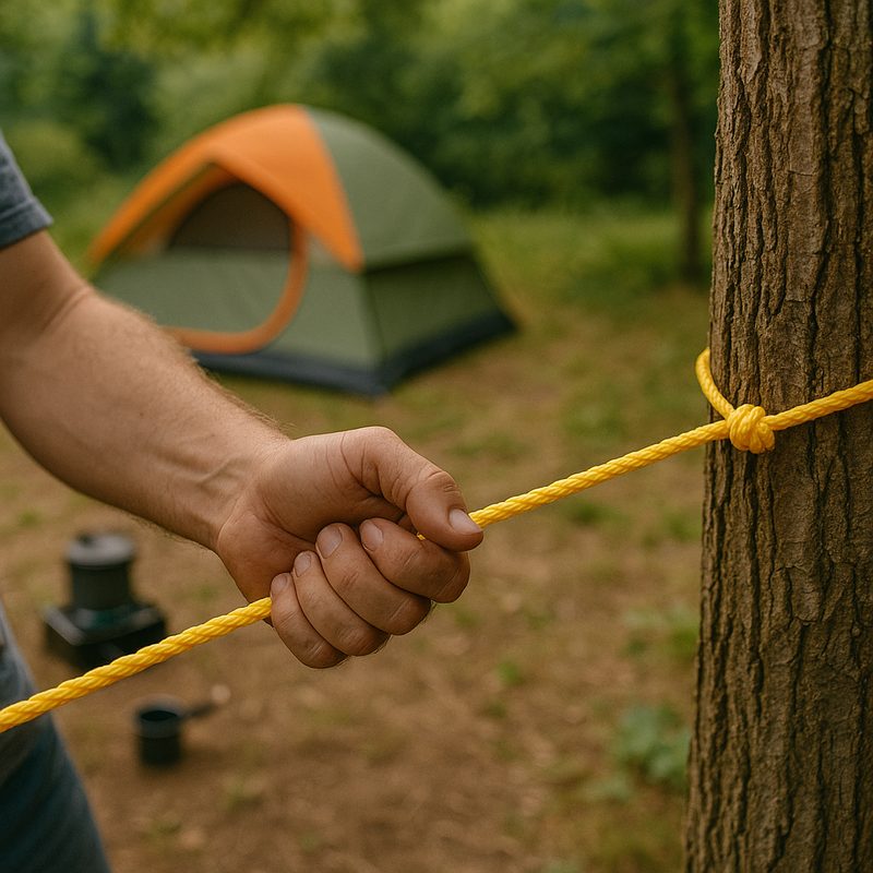 6mm Yellow Polypropylene Rope – Heavy-Duty, Waterproof & UV-Resistant (75m Coil)