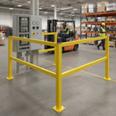 Premium Medium-Duty Corner Barrier Kit with Posts and Rails for Internal and External Installations