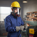 Premium Full-Face Mask with Panoramic Visor and Easy-to-Replace Straps for Hazardous Environment Protection