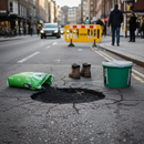 Premium Instant Pothole Repair Solution - 25Kg for Durable Asphalt Repairs - High-Quality Professional Grade for Industrial and Commercial Applicat...