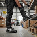Premium Ventilated Safety Trainer with High Rebound Insole, Fiberglass Toe Cap, and ESD Functionality for Ultimate Comfort and Protection