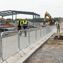 Premium Fixed Leg Crowd Control Barrier 2.3m - Heavy Duty Steel Construction for Events, Festivals, and Safety Perimeters