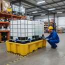 Heavy Duty Double IBC Spill Pallet for Industrial Containment