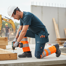 Premium Safe Trousers With Holster Pockets - Dark Petroleum/Hi-Vis Orange