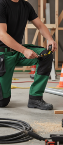 Premium Slim Fit Work Trousers with Holster Pockets, 4-Way Stretch for Enhanced Mobility and Durability