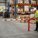 Premium Manual Rise Arm Barrier - Galvanised Steel, Powder Coated, 7m Width, Lockable Design for Traffic Management