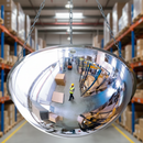 Professional Full Dome Security Mirror for 360-Degree Visibility in Warehouse Intersections