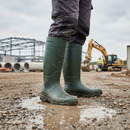 Premium Full Safety Wellington Boots with Steel Toecap, Waterproof, and Cold Insulation for Heavy Duty Use
