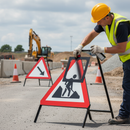 Premium Blank Road Sign 750mm - Engineer Grade Retroreflective Metal Construction for Safety and Compliance