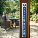Fire Door Keep Shut Sign – 45mm x 400mm – Self Adhesive Vinyl – Indoor/Outdoor