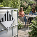 Hazard Warning Sign – Black/White 9 – 1mm Rigid Plastic – Indoor/Outdoor Use