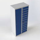 15-Tier Laptop Storage Locker with Cam Lock – Steel (view 2)