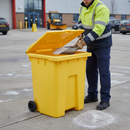 Premium 200L Grit Bin - Medium Capacity, Stackable Design, UV Stabilised Material for Pathways and Car Parks