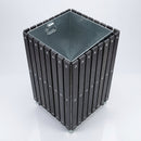 112 Litre Square Plastic Slatted Open Top Litter Bin, 457 × 686 mm (view 2)