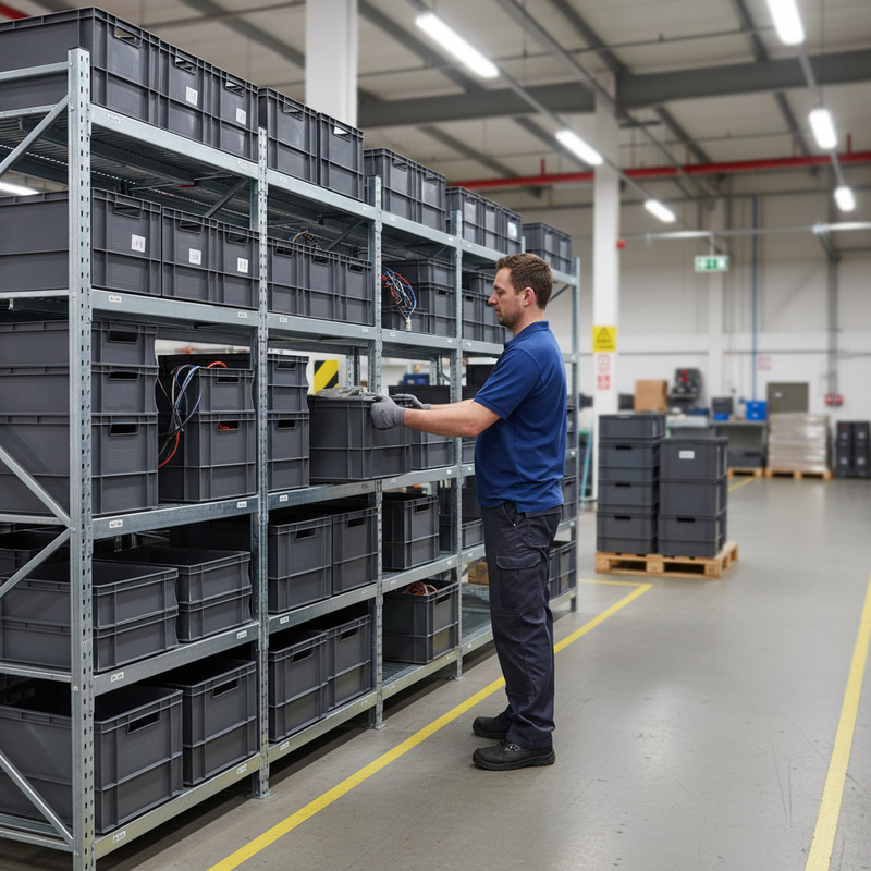 Premium Euro Containers with Hinged Lids - Durable and Stackable