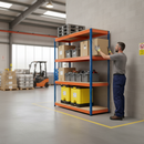 Heavy Duty Industrial Shelving - 2440mm High - 400kg Capacity - Chipboard