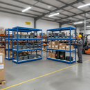 Heavy Duty Industrial Shelving - 1677mm High - 400kg Capacity - Melamine - Blue