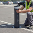 Premium Manual Gas Rising Bollard for Efficient Road Access Control with 3-Year Warranty