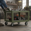 80mm Braked Swivel Bolt Hole Castor with Heavy Duty Rubber