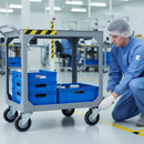 100mm Professional Braked Swivel Bolt Hole Castor Anti-Static