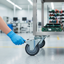 125mm Heavy Duty Braked Swivel Plate Castor with Anti-Static Features