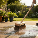 Premium 205mm Stiff Deck Scrub Broom with Eco-Friendly Bassine Fill for Effective Patio and Deck Cleaning