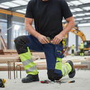 Premium High-Visibility Trousers with 4-Way Stretch, Holster Pockets, and Knee Protection